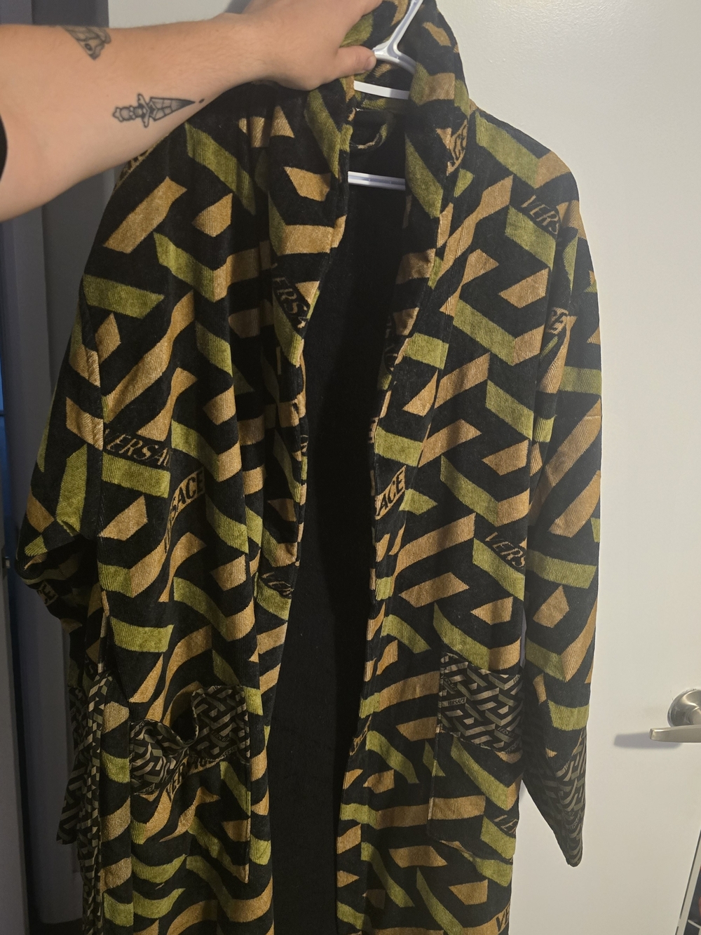 Versace Greca Cotton Robe - Excellent Condition - Picture 2 of 4